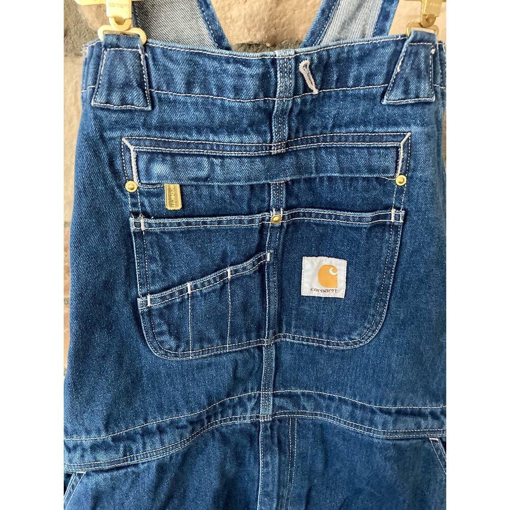Carhartt men’s Loose fit overall jeans size 40x30 - Picture 2 of 4